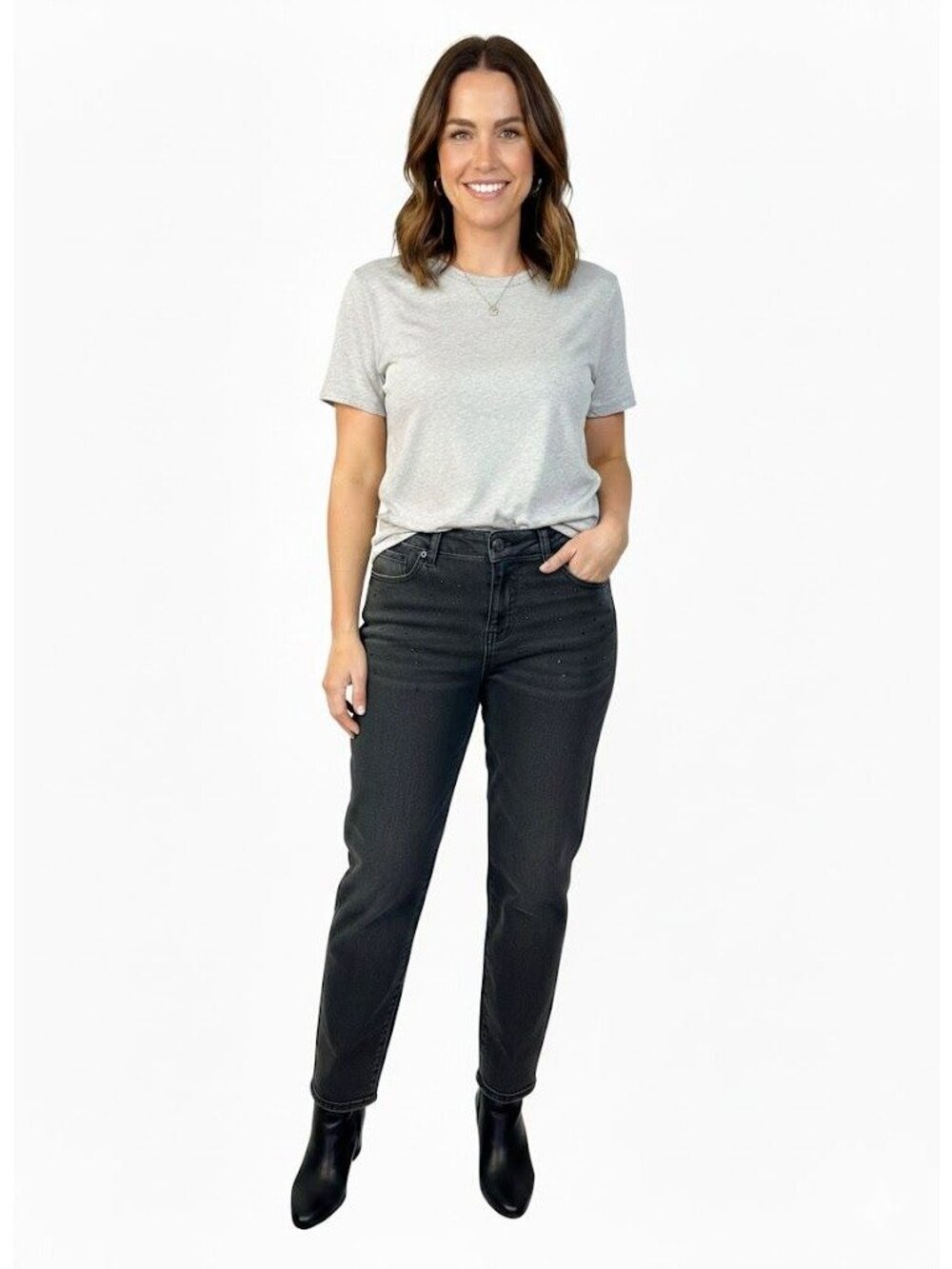 Liverpool Sadie Straight Jeans Black Size 10